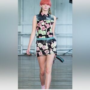 Emma Mulholland Graphic Mini Skirt